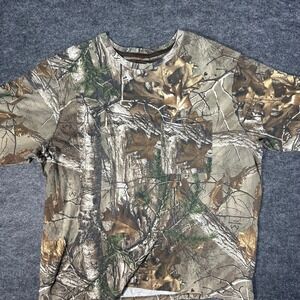 Real Tree Camo Pocket T Shirt Men's Short Sleeve Outdoor Hunting 2XL